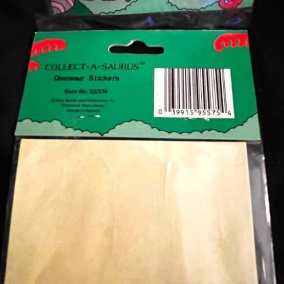 Rare 1980s Russ Berrie Dinosaur Collectible Stickers  1 pack of 4 sheets New - Picture 4 of 6